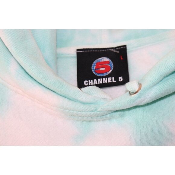 Channel 5 Unisex Large Multi-Color Pullover Hoodie Sweater Tie-Dye 2022 Shirt - Picture 3 of 8